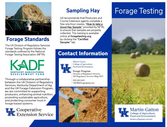 Forage Testing Program pamphlet