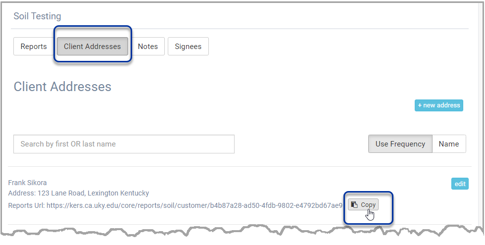 image of client URL