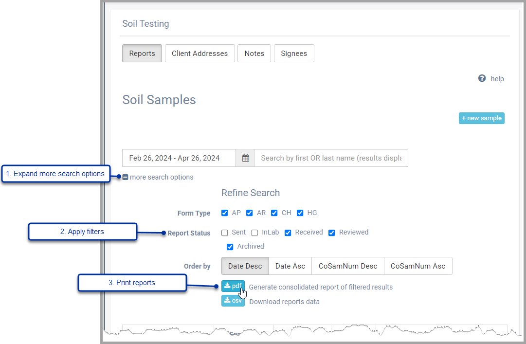 image of consolidated reports printing