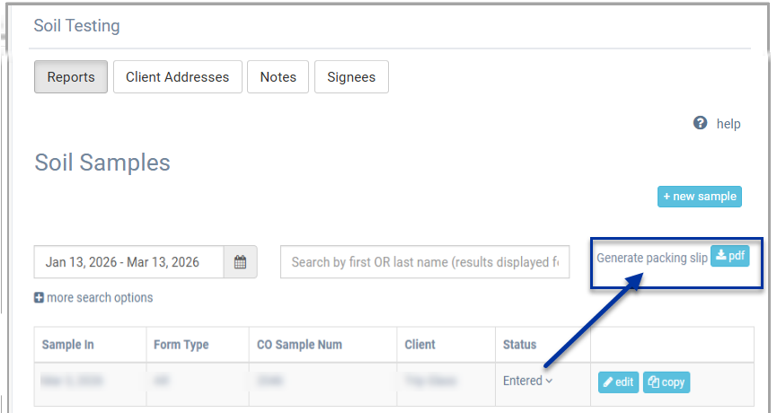 image of the packing slip button.